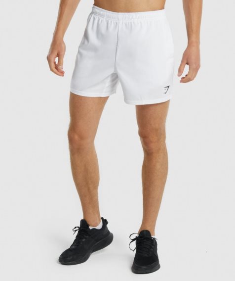 Men's Gymshark Arrival 5" Shorts White | CA N35AD0